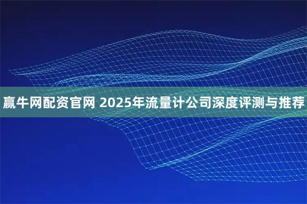 赢牛网配资官网 2025年流量计公司深度评测与推荐